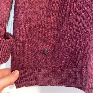 Burgundy Lulu Lemon 3qtr zip